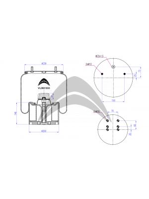 RESSORT PNEUMATIQUE AVEC PISTON EN PLASTIQUE