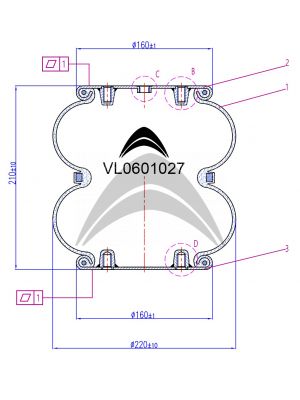 AIR SPRING CONVULATED TYPE