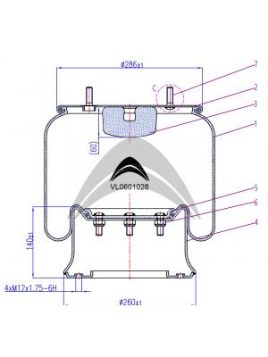 AIR SPRING WITH METAL PISTON