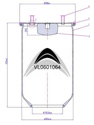 AIR SPRING WITHOUT PISTON