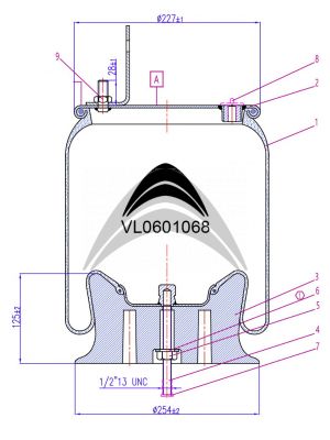 AIR SPRING WITH METAL PISTON