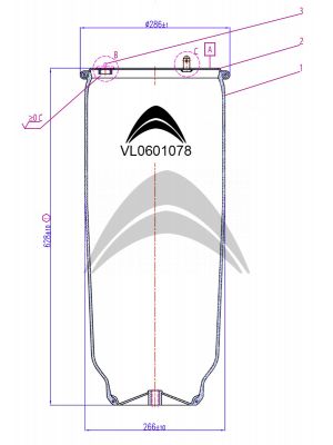 AIR SPRING DE SUSPENSION NEUMATICA SIN PISTON